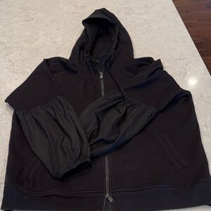 Athleta Charcoal Zip-Up Jacket